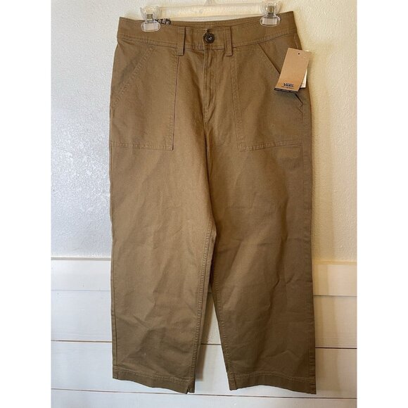 VANS In the‎ Know Dark Beige PANTS New Khakis Mens Size 27 x 26 Skater Gorpcore - Picture 1 of 7